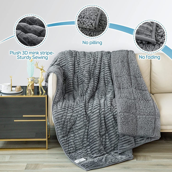 SherpaSerenity Couch Bed Weighted Blanket