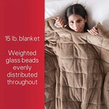 VelvetDreams Reversible Plush Weighted Blanket